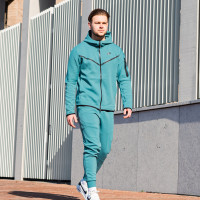 Nike Tech Fleece Tracksuit Mineral Green Black Green