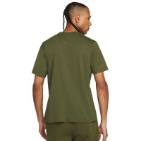Nike Club SportswearT-Shirt Olijf Groen Wit