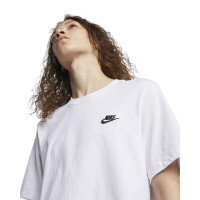 Nike Club Sportswear T-Shirt Wit Zwart