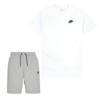 Nike Tech Fleece Club Zomerset Wit Grijs