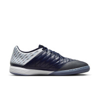 Nike Lunargato II Zaalvoetbalschoenen (IN) Donkerblauw Zilver Lichtgroen