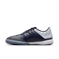 Nike Lunargato II Zaalvoetbalschoenen (IN) Donkerblauw Zilver Lichtgroen