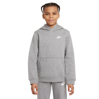 Nike Club Sportswear Hoodie Kids Grey White KNVBshop