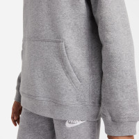 Nike Club Sportswear Hoodie Kids Grey White