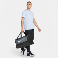 Nike Brasilia 9.5 Football Bag Medium Grey Black White