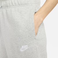 Nike Club Sportswear Fleece Joggingbroek Mid-Rise Dames Grijs Wit