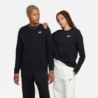 Nike Club Sportswear Fleece Sweater Dames Zwart Wit