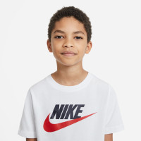 Nike Sportswear Logo T-Shirt Kids White Black Red