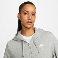 Nike Club Sportswear Fleece Vest Dames Grijs Wit KNVBshop