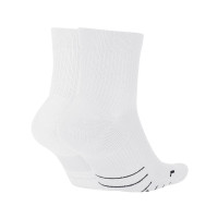 Nike Multiplier 2-Pack Short Sports Socks White Black