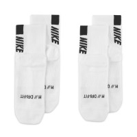Nike Multiplier 2-Pack Short Sports Socks White Black