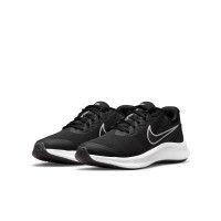 Nike Star Runner 3 Sportschoenen Kids Zwart Grijs Wit