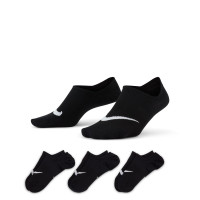 Nike Plus Everyday Lightweight 3-Pack Ankle Socks Women Black White