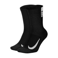 Nike Sportsokken Multiplier 2-Pack Zwart Wit