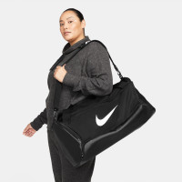 Nike Brasilia 9.5 Medium Black White Football Bag