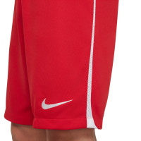 Nike League III Kids Football Shorts Red White