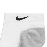 Nike Max Everyday Cushioned 3-Pack Ankle Socks White Grey