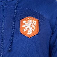 Nike Nederland Strike Hooded Trainingspak 2022-2024 Blauw Oranje Wit