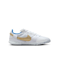 Nike Streetgato Kids Street Football Shoes White Gold Blue