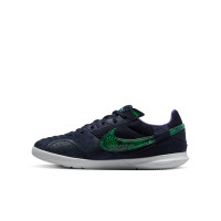 Nike Streetgato Straatvoetbalschoenen Kids Donkerblauw Groen Wit