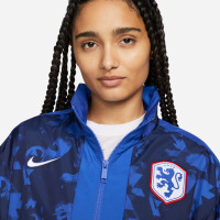 Nike Netherlands Essential Tracksuit Full-Zip 2023-2025 Women's Dark Blue Red White