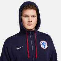 Nike Nederland Club Vest 2023-2025 Donkerblauw Rood Wit