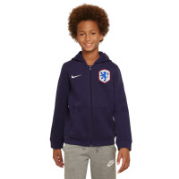 Nike Nederland Club Vest 2023-2025 Kids Donkerblauw Rood Wit