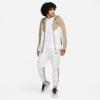 Nike Tech Fleece Vest Sportswear Wit Beige Zwart