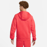 Nike Tech Fleece Tracksuit Red Black