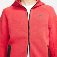 Nike Tech Fleece Tracksuit Sportswear Melange Red Black