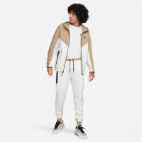 Nike Tech Fleece Trainingspak Sportswear Wit Beige Zwart