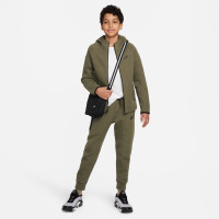 Nike Tech Fleece Vest Sportswear Kids Olijfgroen Zwart