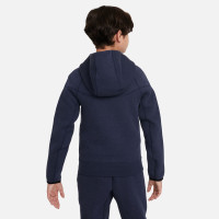 Nike Tech Fleece Trainingspak Sportswear Kids Donkerblauw Zwart