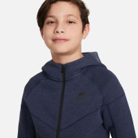 Nike Tech Fleece Trainingspak Sportswear Kids Donkerblauw Zwart