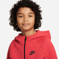 Nike Tech Fleece Tracksuit Sportswear Kids Red Black