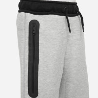 Nike Tech Fleece Trainingspak Sportswear Kids Lichtgrijs Zwart Wit