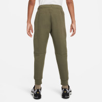 Nike Tech Fleece Sweatpants Kids Sportswear Olive Green Black