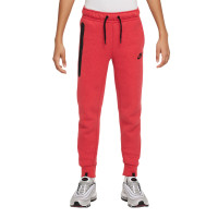 Nike Tech Fleece Sweatpants Kids Sportswear Red Black