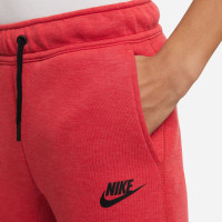 Nike Tech Fleece Sweatpants Kids Sportswear Red Black