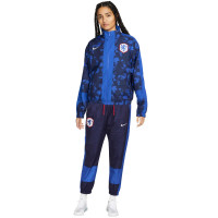 Nike Netherlands Essential Tracksuit Full-Zip 2023-2025 Women's Dark Blue Red White