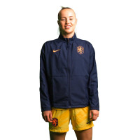 Nike Nederland Anthem Training Jacket 2023-2025 Women's Dark Blue Orange