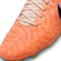 Nike Tiempo Legend 10 Elite Gras Voetbalschoenen (FG) Oranje Zwart