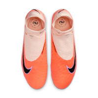 Nike Phantom GX Elite DF Gras Voetbalschoenen (FG) Oranje Zwart