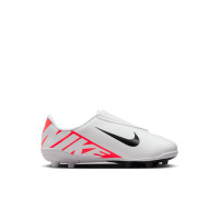 Nike Mercurial Vapor Club 15 Gras / Kunstgras Voetbalschoenen (MG) Kleuters Wit Felrood Zwart