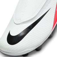 Nike Mercurial Vapor Club 15 Gras / Kunstgras Voetbalschoenen (MG) Kleuters Wit Felrood Zwart