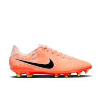 Nike Tiempo Legend 10 Academy Gras / Kunstgras Voetbalschoenen (MG) Oranje Zwart