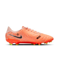 Nike Tiempo Legend 10 Academy Gras / Kunstgras Voetbalschoenen (MG) Oranje Zwart