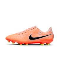 Nike Tiempo Legend 10 Academy Grass/Artificial Grass Football Shoes (MG) Orange Black