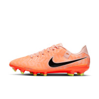 Nike Tiempo Legend 10 Academy Gras / Kunstgras Voetbalschoenen (MG) Oranje Zwart