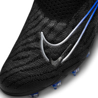 Nike Phantom GX Elite DF Gras Voetbalschoenen (FG) Zwart Blauw